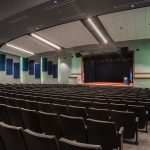 The auditorium and stage of the Fargo-Gage Public Schools Event Center was designed by Renaissance Architecture.
